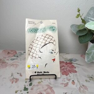 Helen of Troy Dark Brown Hair Nets 2 Pack Vintage 1995 Made in Germany 19105 NOS